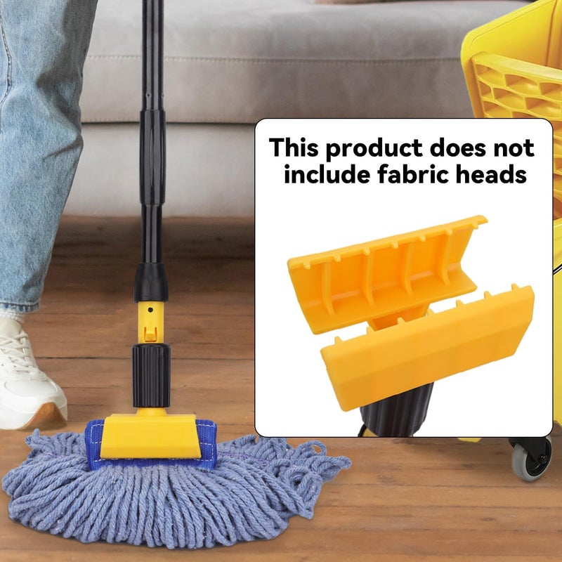 BeiLan Mop Handle Commercial Heavy Duty - 57 Inch Industrial Metal Mop Stick with Jaw Clamp Replacement for Floor Cleaning - Professional Gripper Mops Head Replacement Holder - Image 5